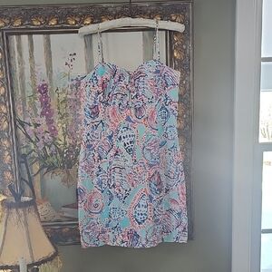 Lilly Pulitzer Blue and Pink Mini Dress